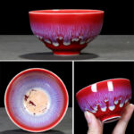 Buddha Stones Chinese Jianzhan Glaze Kiln Change Ceramic Teacup Tenmoku Kung Fu Tea Cup Jian Zhan Tea Cup BS 23