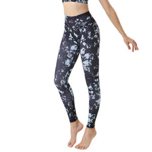 Buddha Stones Spots Maple Leaf Print Sports Exercise Fitness High Waist Leggings Women's Yoga Pants Women's Leggings BS Spots XL(Fit for US8-10; UK/AU12-14; EU40-42)