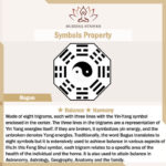 Buddha Stones Feng Shui Bagua Map Peach Wood Balance Energy Map Mirror Bagua Map BS 10