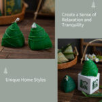 Buddha Stones Dragon Boat Festival Zongzi Pattern Scented Candle Gift For Family Friends Candles BS 19