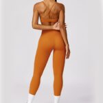 Buddha Stones Women Short Sleeve T-Shirt Top High Waist Leggings Pants For Sports Yoga 2-Piece Outfit BS 25