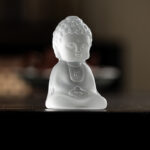 Buddha Stones Mini Tathagata Buddha Liuli Serenity Desk Decoration Decorations BS 2