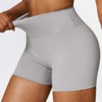 Buddha Stones Solid Color Crop Tank Top High Waist Shorts Sports Fitness Gym Yoga Outfits 2-Piece Outfit BS 34