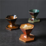 Buddha Stones Hexagon Design Ceramic Tea Coffee Mug Coffee Cup With Base 170ml Coffee Mug BS main