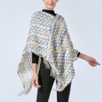 Buddha Stones Tibetan Colorful Striped Shawl Tassels Pullover Winter Cozy Travel Scarf Wrap Tibetan Shawl BS 31