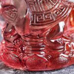 Buddha Stones Feng Shui Four Symbols Azure Dragon Handmade Liuli Crystal Art Piece Home Office Decoration Decorations BS 14