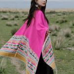 Buddha Stones Tibetan Shawl Colorful Geometry Winter Cozy Travel Scarf Wrap Tibetan Shawl BS 34