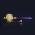 Buddha Stones Tibetan Lucky Prayer Wheel Six True Words Decoration Decorations BS 4