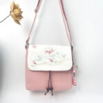 Buddha Stones Embroidered Camellia Epiphyllum Gardenia Sakura Flowers Crossbody Bag Shoulder Bag Cellphone Bag Crossbody Bag BS 18