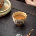 Buddha Stones Dunhuang Flying Apsaras Ceramic Gaiwan Sancai Teacup Kung Fu Tea Cup With Lid Cup BS 16