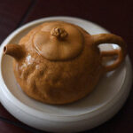 Buddha Stones Handmade Vintage Tree Texture Purple Clay Kung Fu Teapot 220ml Teapot BS 17