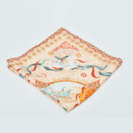 Buddha Stones Dunhuang Riyue Mountain 100% Mulberry Silk Scarf Dunhuang Shawl Silk Scarf BS 9