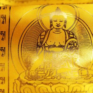 Buddha Stones Tibetan 5 Colors Windhorse Buddha Scriptures Auspicious Outdoor Prayer Flag TIBETAN PRAYER FLAGS buddhastoneshop 3m