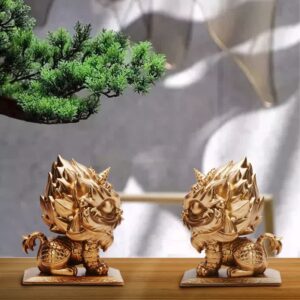 Buddha Stones Lion Statue Strength Resin Home Office Decoration Decorations BS main