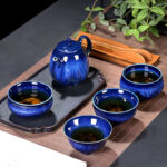 Buddha Stones Chinese Jianzhan Glaze Kiln Change Ceramic Teacup Tenmoku Kung Fu Tea Cup Jian Zhan Tea Cup BS 16