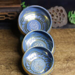Buddha Stones Tibetan Sound Bowl Handcrafted for Relaxation Meditation Prayer Singing Bowl Set Singing Bowl BS 8