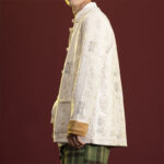 Buddha Stones Chinese Calligraphy Clothing Jacket Coat Tang Suit Men Clothing Clothes BS 10