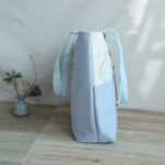 Buddha Stones Pear Flower Plum Peach Blossom Bamboo Embroidery Canvas Large Capacity Shoulder Bag Tote Bag Bag BS 15