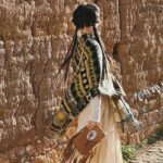 Buddha Stones Tibetan Shawl Striped Geometric Pattern Winter Cozy Travel Tassel Scarf Wrap Tibetan Shawl BS 9