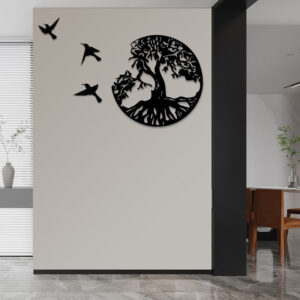 Buddha Stones Tree of Life Birds Creation Wall Art Wall Art BS 50*50cm