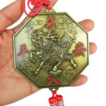 Buddha Stones Feng Shui Bagua Map Chinese Knotting Harmony Energy Map Mirror Bagua Map BS 13