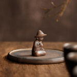 Buddha Stones Small Person Meditation Ceramic Spiritual Healing Incense Burner Incense Burner BS 1