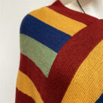 Buddha Stones Tibetan Colorful Striped Design Shawl Tassels Pullover Winter Cozy Travel Scarf Wrap Tibetan Shawl BS 16