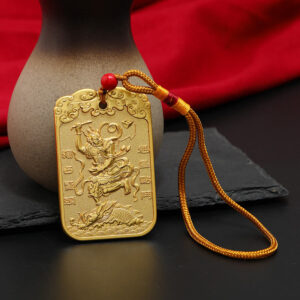 Buddha Stones Feng Shui Auspicious Star Wenchang Pen Pagoda Koi Fish Car Hanging Decoration Car Hanging Decoration BS Auspicious Star&Koi Fish String