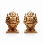 Buddha Stones Lion Statue Strength Resin Home Office Decoration Decorations BS 12