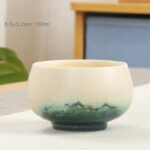 Buddha Stones Creative Green Ceramic Teacup Kung Fu Tea Cups Cup BS 5