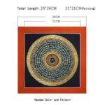 Buddha Stones Tibetan Handmade Thangka Painting Spiritual Blessing Blind Box Random Color Pattern Tibetan Thangka BS 11