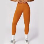Buddha Stones Women Short Sleeve T-Shirt Top High Waist Leggings Pants For Sports Yoga 2-Piece Outfit BS 21