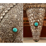 Buddha Stones Tibetan Handmade Natural Shankha Engraved Eight Auspicious Symbols Conch Shell Lucky Home Decoration Decorations BS 7
