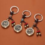 Buddha Stones 12 Chinese Zodiac Blessing Wealth Fortune Keychain Key Chain BS 3