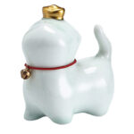 Buddha Stones Mini Lucky Cat Ingot Tea Pet Ceramic Home Desk Figurine Decoration Decorations BS 8