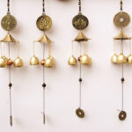 Buddha Stones Blessing Letter Elephant Bagua Auspicious Coin Wall Hanging Chime Bell Handmade Home Decoration Decorations BS main