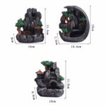 Buddha Stones Mountain Bridges Pattern Meditation Resin Backflow Incense Burner Incense Burner BS 19