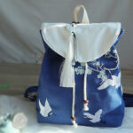 Buddha Stones Handmade Embroidered Large Capacity Canvas Backpack Backpack BS 25