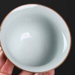 Buddha Stones Traditional Pine Tree Green Ceramic Gaiwan Sancai Teacup Kung Fu Tea Cup And Saucer With Lid Cup BS 6