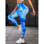 Buddha Stones Tie Dye Print Pants Sports Fitness Yoga High Waist Leggings Women's Yoga Pants Leggings BS 10