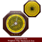 Buddha Stones Feng Shui Bagua Map Balance Energy Map Wall Clock Bagua Map BS Bagua Map&Wall Clock 43cm