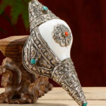 Buddha Stones Tibetan Natural Shankha Conch Shell Seashell Wealth Lucky Home Decoration Decorations BS 13