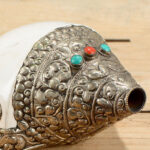 Buddha Stones Tibetan Natural Shankha Conch Shell Seashell Wealth Lucky Home Decoration Decorations BS 15