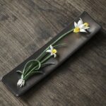 Lotus Peony Rose Flower Ceramic Spiritual Incense Burner (Extra 30% Off | USE CODE: FS30) Incense Burner BS White Orchid