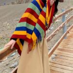 Buddha Stones Tibetan Colorful Striped Design Shawl Tassels Pullover Winter Cozy Travel Scarf Wrap Tibetan Shawl BS 6