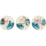 Buddha Stones 3Pcs Lotus Flower Meditation Enlightenment Wall Art Stickers Wall Art BS 3Pcs Lotus Wall Art