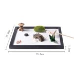 Buddha Stones Koi Fish Small Bridge Grass Landscape Peace Meditation Zen Garden Decoration Decorations BS 9