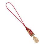 Buddha Stones Koi Fish Cinnabar Attracting Wealth Wish Ruyi Charm Luck Phone Hanging Decoration Phone Hanging Decoration BS 8