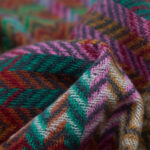 Buddha Stones Tibetan Shawl Colorful Wavy Line Tassels Winter Cozy Travel Scarf Wrap Tibetan Shawl BS 22