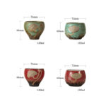 Buddha Stones Lotus Pod Engraved Teacup Kung Fu Tea Cup Cup BS 12